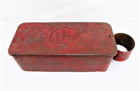 international harvester metal box|Vintage International Harvester Metal Tool Box .